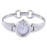 Gucci Guccissima Quartz White Dial Silver Steel Strap Watch For Women - YA134511