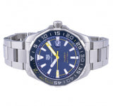 Tag Heuer Aquaracer Caliber 5 Match Timer Shinji Kagawa Edition Blue Dial Silver Steel Strap Watch for Men - WAY201H.BA0927