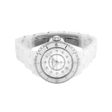 Chanel J12 Quartz Diamonds White Dial White Steel Strap Watch for Women - J12 H5703