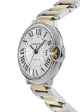 Cartier Ballon Bleu de Cartier Silver Dial Two Tone Steel Strap Watch for Women - W2BB0030