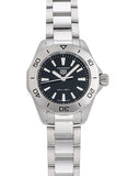 Tag Heuer Aquaracer Professional 200 Quartz Black Dial Silver Steel Strap Watch for Women - WBP1410.BA0622