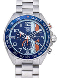 Tag Heuer Formula 1 Gulf Chronograph Blue Dial Silver Steel Strap Watch for Men - CAZ101AT.BA0842