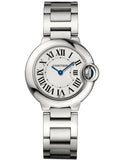 Cartier Ballon Bleu De Cartier White Dial Silver Steel Strap Watch for Women - W69010Z4