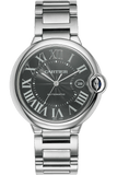 Cartier Ballon Bleu de Cartier Black Dial Silver Steel Strap Watch for Men - W6920042