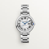 Cartier Ballon Bleu De Cartier Silver Dial Silver Steel Strap Watch for Women - WSBB0044