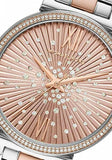 Michael Kors Sofie Quartz Rose Gold Dial Two Tone Steel Strap Watch For Women - MK3972