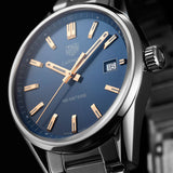 Jam Tangan Tag Heuer Carrera Quartz dengan Dial Biru dan Tali Kulit Anak Sapi Biru untuk Wanita - WAR1112.FC6391