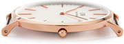 Daniel Wellington Classic South Hampton White Dial Two Tone Nylon Strap Watch For Women - DW00100034