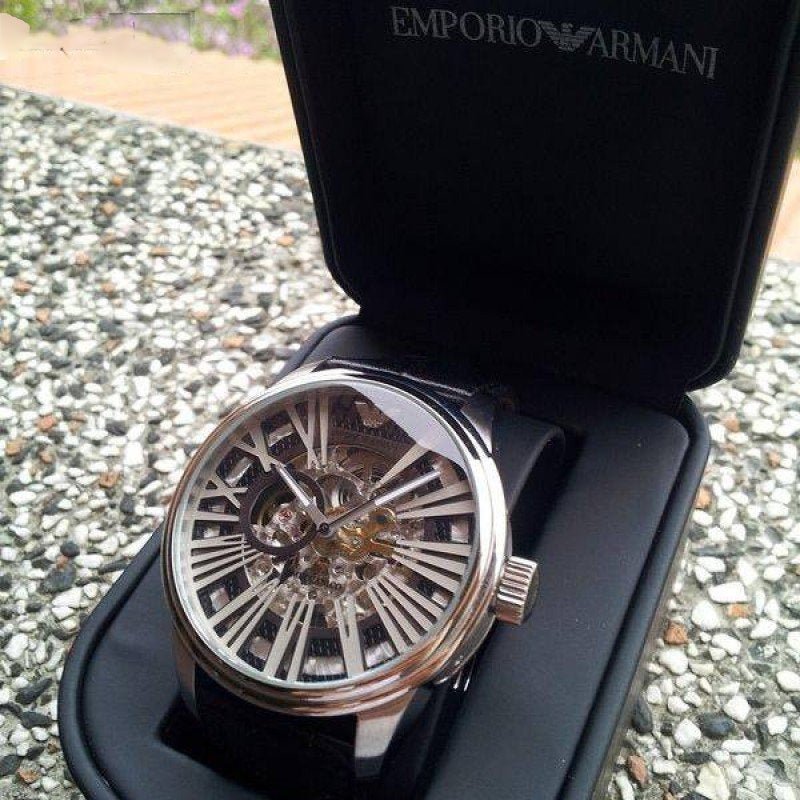 Relógio masculino Emporio Armani Meccanico automático com