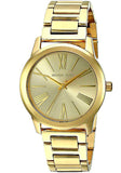 Michael Kors Hartman Quartz Gold Dial Gold Steel Strap Watch For Women - MK3490