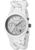 Michael Kors Ceramic White Dial White Steel Strap Watch for Women - MK5387