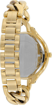 Michael Kors Runway Gold Dial Gold Steel Strap Watch for Women - MK3222
