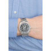 Maserati Competizione Chronograph Black Dial Silver Steel Strap Watch For Men - R8853100014
