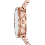 Emporio Armani Rosa Mother of Pearl Dial Rose Gold Steel Strap Watch For Women - AR11462