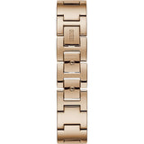 Guess Vanity Diamonds Silver Dial Gold Steel Strap Watch for Women - W1030L4