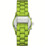 Michael Kors Runway Limited Edition Green Dial Green Steel Strap Watch for Women - MK7480LE