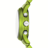 Michael Kors Runway Limited Edition Green Dial Green Steel Strap Watch for Women - MK7480LE