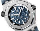 Audemars Piguet Royal Oak Offshore Diver Blue Dial Blue Rubber Strap Watch for Men - 15720ST.OO.A027CA.01