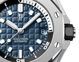 Audemars Piguet Royal Oak Offshore Diver Blue Dial Blue Rubber Strap Watch for Men - 15720ST.OO.A027CA.01