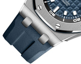 Audemars Piguet Royal Oak Offshore Diver Blue Dial Blue Rubber Strap Watch for Men - 15720ST.OO.A027CA.01