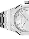 Audemars Piguet Royal Oak 50th Anniversary White Dial Silver Steel Strap Watch for Men - 15550ST.OO.1356ST.01