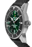 Breitling Superocean Heritage B20 Automatic 42 Green Dial Black Mesh Bracelet Watch for Women - AB2010121L1S1