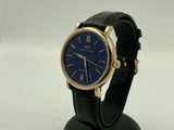 IWC Portofino Automatic Blue Dial Black Leather Strap Watch for Men - IW356522