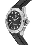 Tag Heuer Aquaracer Quartz Black Dial Black Rubber Strap Watch for Men - WAY1110.FT8021