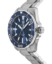 Tag Heuer Aquaracer Blue Dial Quartz Silver Steel Strap Watch for Men - WAY111C.BA0928
