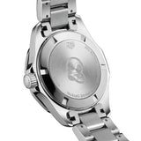 Jam Tangan Tag Heuer Aquaracer Quartz Diamonds Black Dial Silver Steel Strap untuk Wanita - WAY131P.BA0748