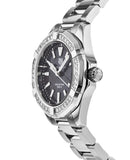 Jam Tangan Tag Heuer Aquaracer Quartz Diamonds Black Dial Silver Steel Strap untuk Wanita - WAY131P.BA0748