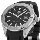 Tag Heuer Aquaracer Automatic Caliber 5 Black Dial Black Rubber Strap Watch for Men - WAY2110.FT8021