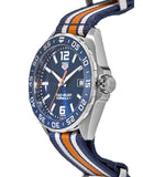 Tag Heuer Formula 1 Quartz Blue Dial Two Tone NATO Strap Watch for Men - WAZ1010.FC8196