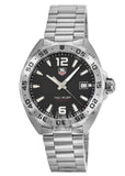 Tag Heuer Formula 1 Black Dial Silver Steel Strap Watch for Men - WAZ1112.BA0875