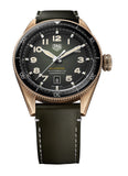 Jam Tangan Pria Tag Heuer Autavia Calibre 5 Automatic Olive Green Dial Green Leather Strap - WBE5190.FC8268