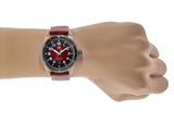Tag Heuer Autavia Calibre 5 Chinese New Year Maroon panggil Maroon Leather Strap Watch untuk Pria - WBE5193.FC8300