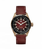 Tag Heuer Autavia Calibre 5 Chinese New Year Maroon panggil Maroon Leather Strap Watch untuk Pria - WBE5193.FC8300