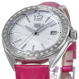 Jam Tangan Tag Heuer Formula 1 Quartz Mother of Pearl Dial Tali Kulit Pink untuk Wanita - WBJ131A.FC8252
