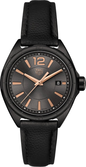 Tag Heuer Formula 1 Quartz Black Dial Black Leather Strap Watch for Women - WBJ1414.FC8234