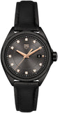 Tag Heuer Formula 1 Diamonds Black Dial Black Leather Strap Watch for Women - WBJ1417.FC8234