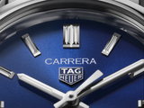 Tag Heuer Carrera Diamonds Blue Dial Silver Steel Strap Watch for Women - WBN2413.BA0621