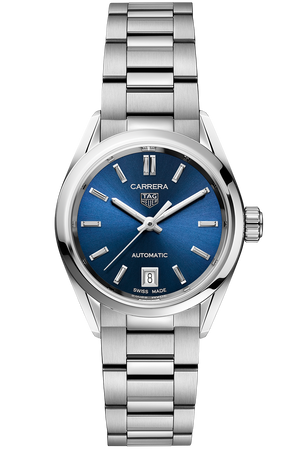 Tag Heuer Carrera Blue Dial Silver Steel Strap Watch for Women - WBN2411.BA0621