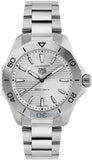 Tag Heuer Aquaracer Professional 200 Quartz Silver Dial Silver Steel Strap Watch for Men - WBP1111.BA0627