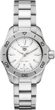 Tag Heuer Aquaracer Professional 200 Quartz White Dial Silver Steel Strap Watch for Women - WBP1411.BA0622