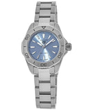 Tag Heuer Aquaracer Professional 200 Quartz Blue Dial Silver Steel Strap Watch for Women - WBP1415.BA0622