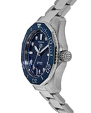 Tag Heuer Aquaracer Professional 300 Automatic Diamonds Blue Dial Silver Steel Strap Watch for Women - WBP231B.BA0618