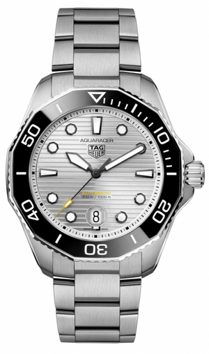 Tag Heuer Aquaracer Professional 300 Automatic White Dial Silver Steel Strap Watch for Men - WBP231C.BA0626