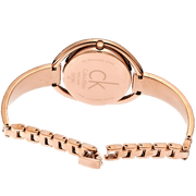 Calvin Klein Impetuos Silver Dial Rose Gold Steel Strap Watch for Women - K4F2N616
