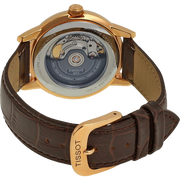 Tissot T Classic Carson Powermatic 80 White Dial Brown Leather Strap Watch for Men - T085.407.36.013.00