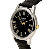 Tissot T Classic Dream Black Dial Black Leather Strap Watch for Men - T033.410.26.053.01